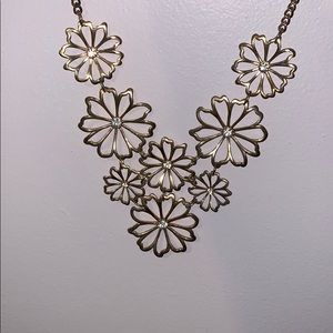 Gold flower necklace